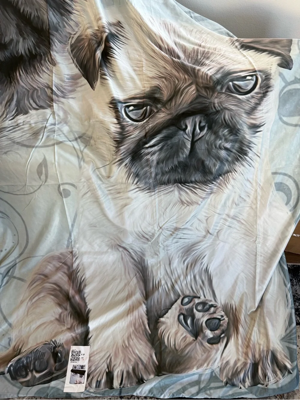 QUEEN/FULL Pug Comforter